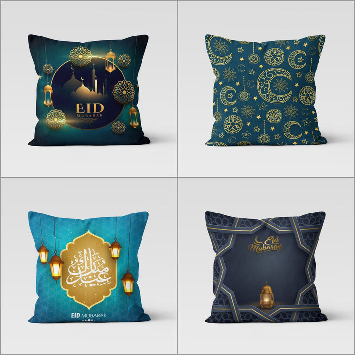 Eid Mubarak Pillow Cover|Islamic Cushion Case|Ramadan Pillow Case|Mystic Pillowcase|Eid Mubarak Decor|Authentic Pillowtop|Gift for Muslims