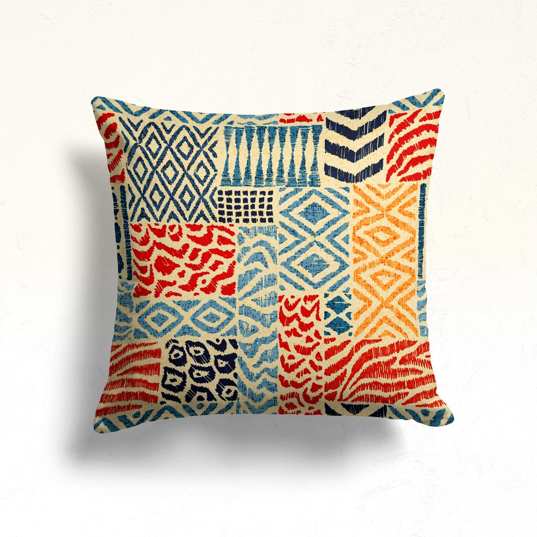 Abstract Geometric Pillow Case|Throw Pillow Top|Decorative Pillowtop|Housewarming Cushion|Boho Bedding Decor|Authentic Pillowcase