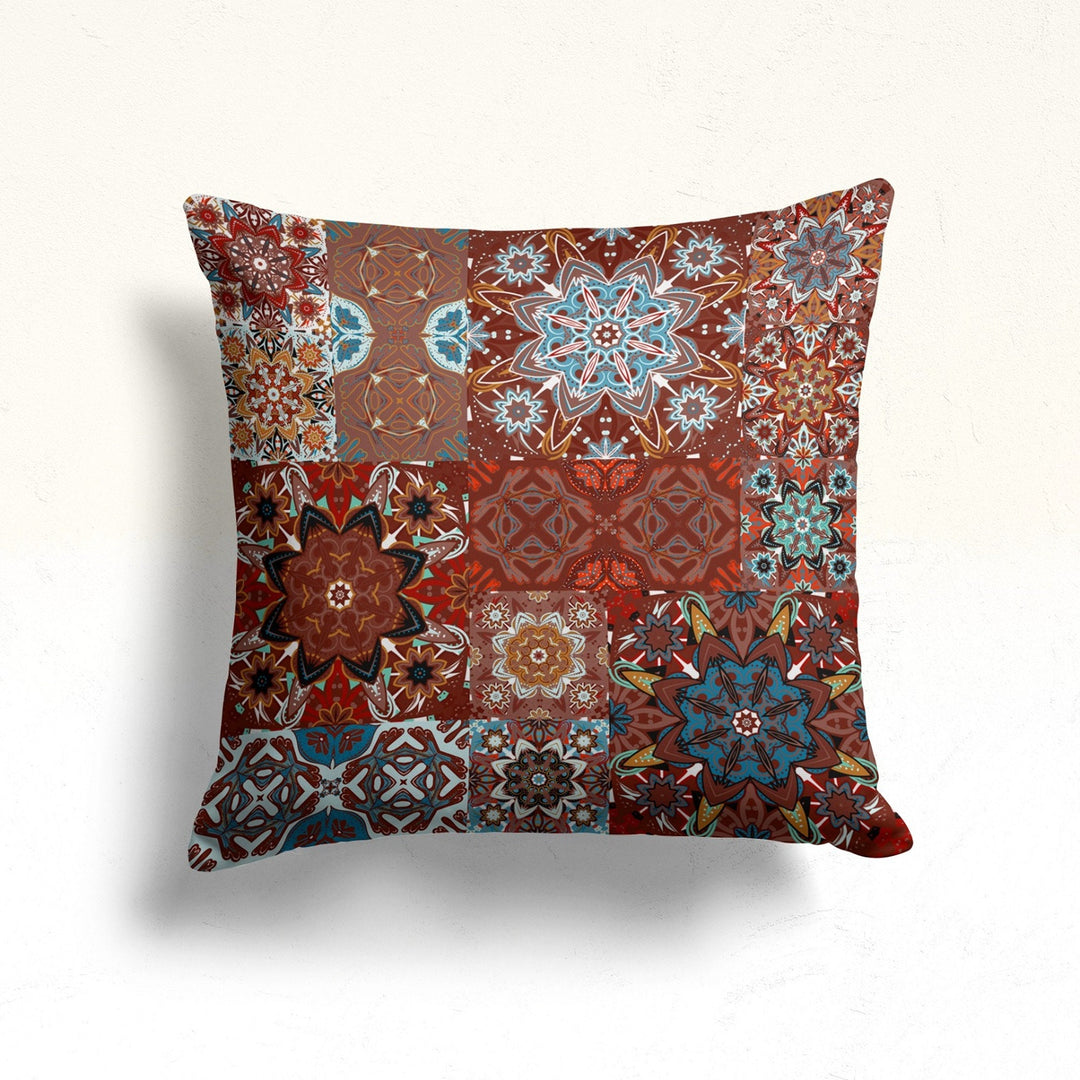 Mandala Pillow Case|Cozy Home Decor|Decorative Pillowtop|Abstract Cushion|Boho Bedding Decor|Throw Pillow Top|Housewarming Cushion