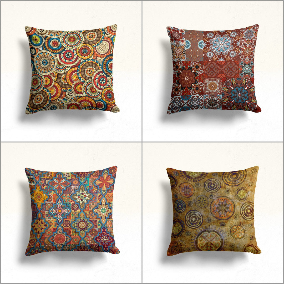 Mandala Pillow Case|Cozy Home Decor|Decorative Pillowtop|Abstract Cushion|Boho Bedding Decor|Throw Pillow Top|Housewarming Cushion