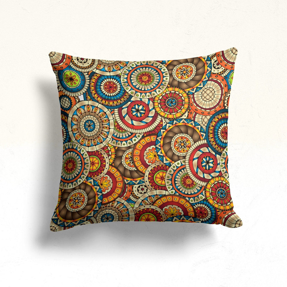 Mandala Pillow Case|Cozy Home Decor|Decorative Pillowtop|Abstract Cushion|Boho Bedding Decor|Throw Pillow Top|Housewarming Cushion