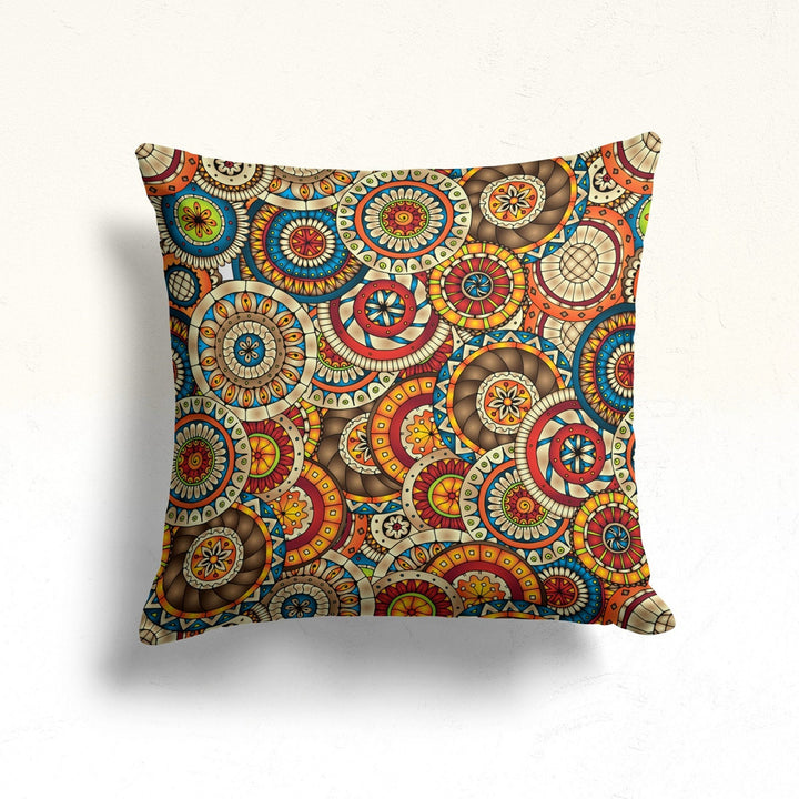 Mandala Pillow Case|Cozy Home Decor|Decorative Pillowtop|Abstract Cushion|Boho Bedding Decor|Throw Pillow Top|Housewarming Cushion