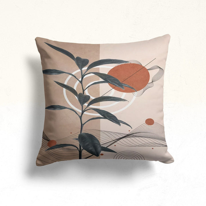 Leaves Pillow Cover|Housewarming Abstract Floral Cushion|Leaves Cushion Case|Decorative Pillowtop|Onedraw Home Decor|Boho Bedding Decor