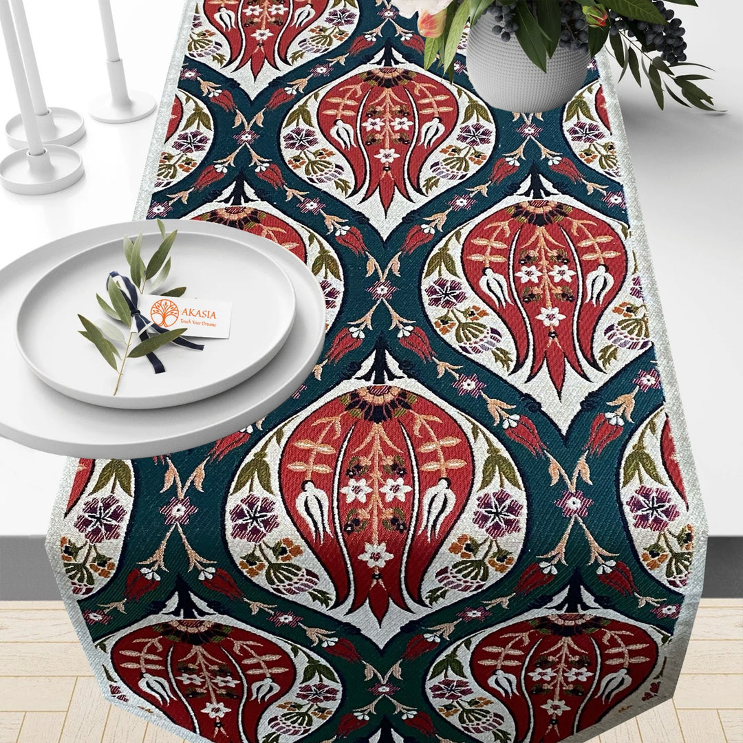 Tulip Tile Pattern Gobelin Runner