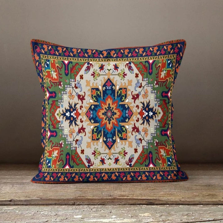 Rug Pillow Cover|Farmhouse Style Gift|Boho Pillowcase|Aztec Home Decor|Terracotta Pillowtop|Boho Pillowcase|Rustic Pillowtop Southwestern