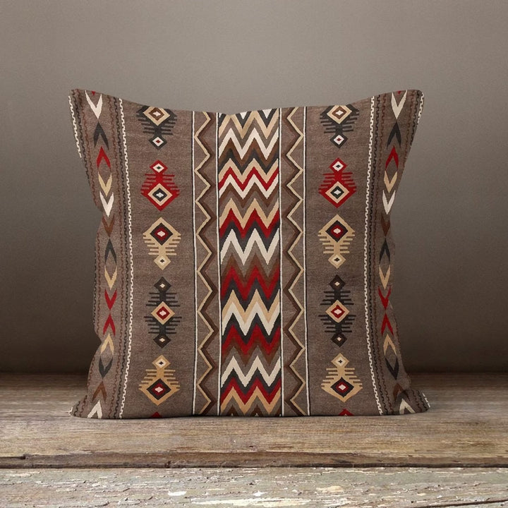 Rug Pillow Cover|Farmhouse Style Gift|Boho Pillowcase|Aztec Home Decor|Terracotta Pillowtop|Boho Pillowcase|Rustic Pillowtop Southwestern