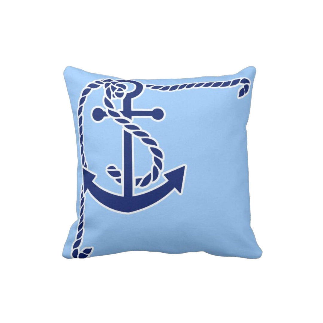 Nautical Pillow Case|Seahorse and Starfish Coastal Throw Pillow Cover|Octopus, Anchor Cushion Cover|Sea Turtle Cushion|Beach House Decor