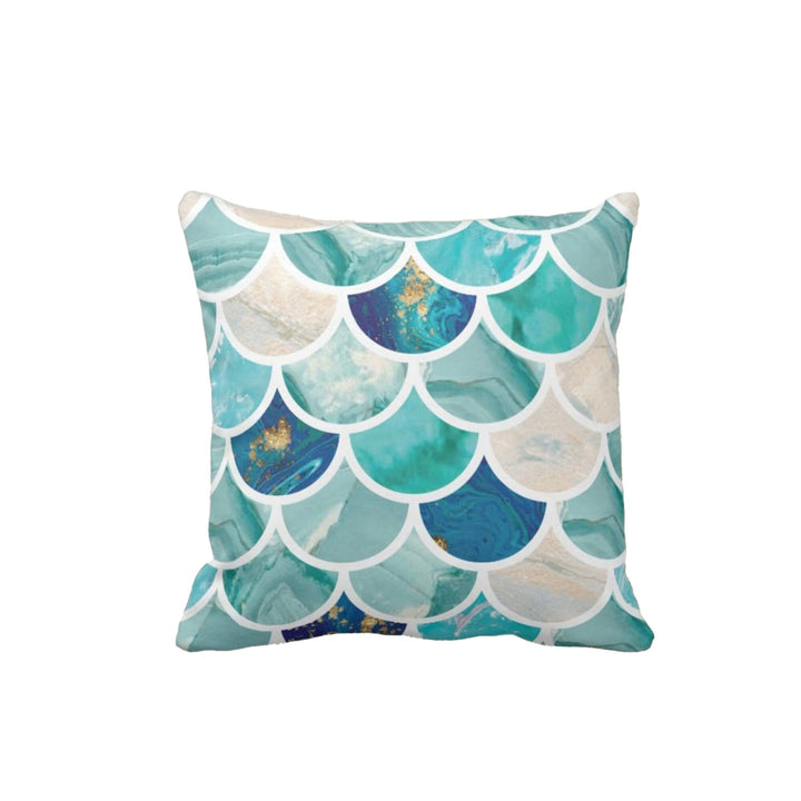 Nautical Pillow Case|Seahorse and Starfish Coastal Throw Pillow Cover|Octopus, Anchor Cushion Cover|Sea Turtle Cushion|Beach House Decor