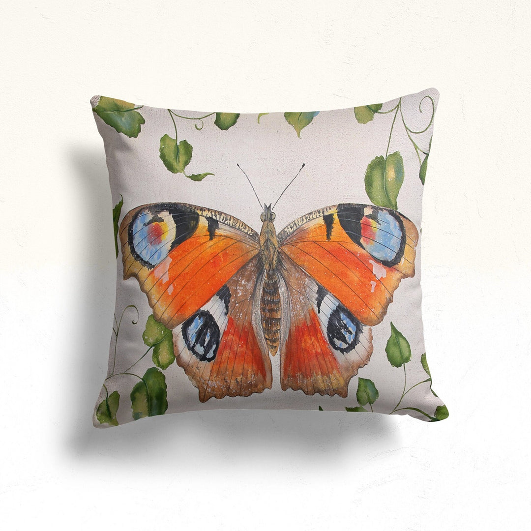 Butterfly Pillowcase|Butterfly Painting Pillow Cover|Boho Home Decor|Decorative Farmhouse Cushion|Housewarming Butterfly Throw Pillowtop