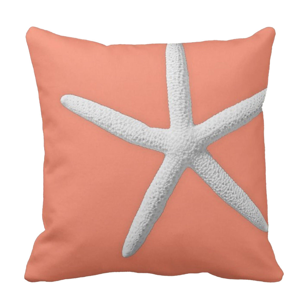 Nautical Pillow Case|Starfish Cushion Cover|Octopus Pillowcase|Coral Print Beach House Decor|Coastal Throw Pillow Cover|Summer Trend Decor