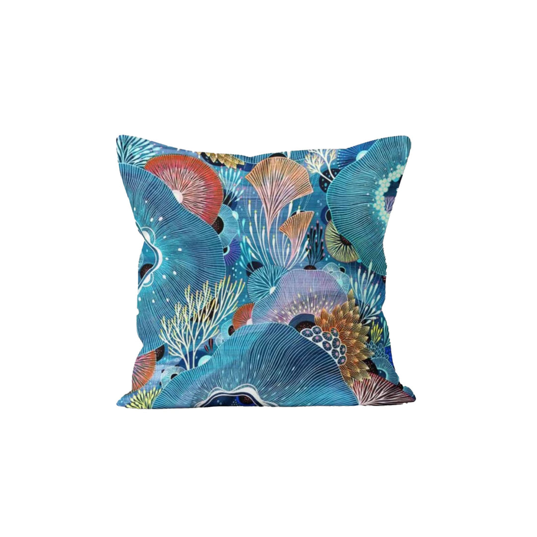 Coral Pillow Case|Starfish Cushion Cover|Coastal Pillowcase|Beach House Decor|Seahorse and Mermaid Coastal Throw Pillow Cover|Nautical Decor