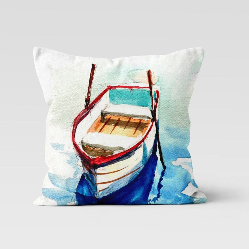 Beach House Pillow Case|Seagull Print Coastal Throw Pillow Cover|Nautical Summer Cushion Cover|Navy Marine Pillowcase|Beach House Decor