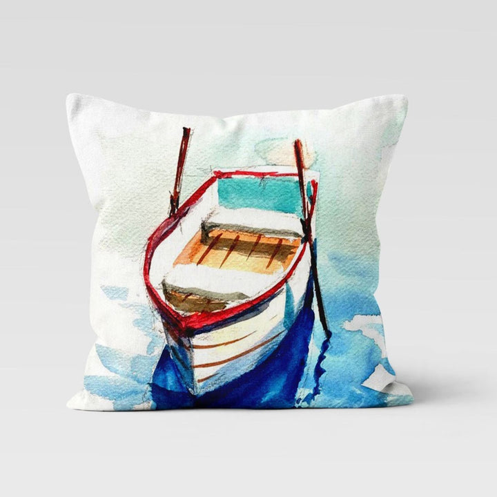 Beach House Pillow Case|Seagull Print Coastal Throw Pillow Cover|Nautical Summer Cushion Cover|Navy Marine Pillowcase|Beach House Decor