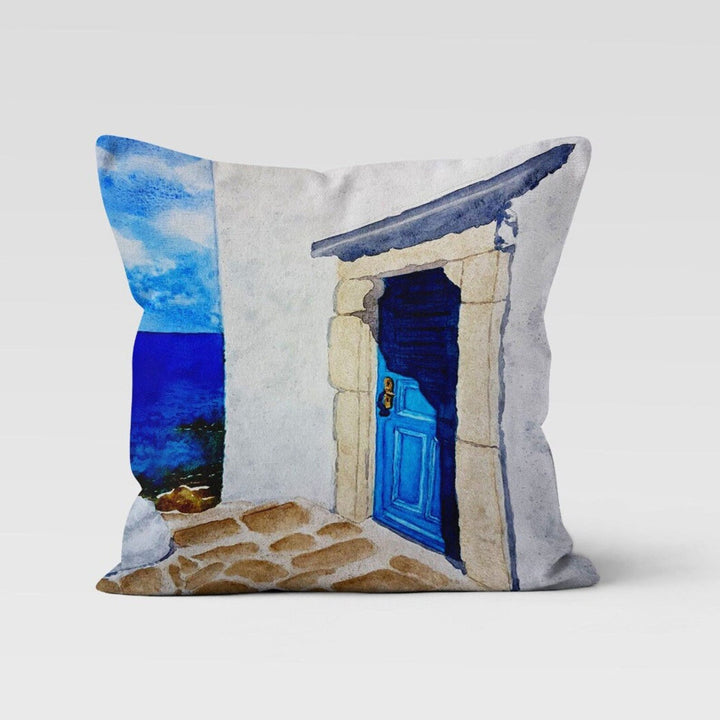 Beach House Pillow Case|Seagull Print Coastal Throw Pillow Cover|Nautical Summer Cushion Cover|Navy Marine Pillowcase|Beach House Decor