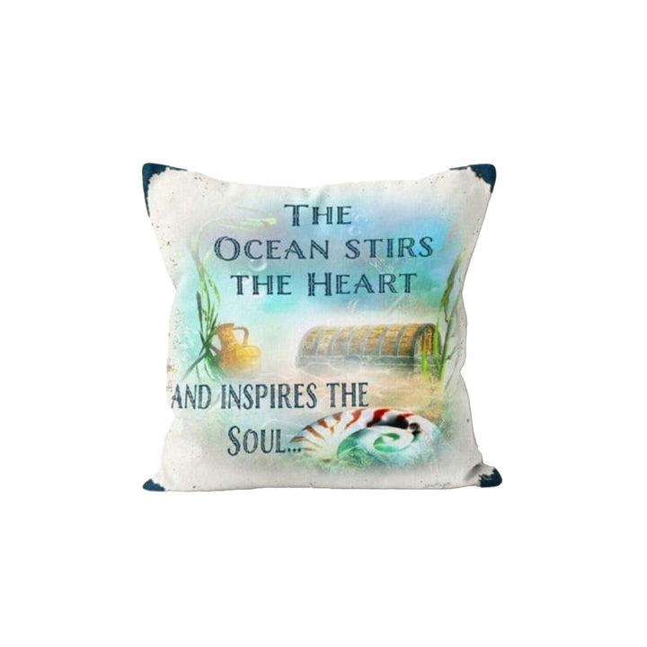 Coastal Pillow Case|Starfish Cushion Cover|Navy Marine Pillowcase|Beach House Decor|Lighthouse and Seashell Nautical Throw Pillow Cover