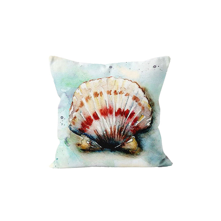 Coastal Pillow Case|Starfish Cushion Cover|Navy Marine Pillowcase|Beach House Decor|Lighthouse and Seashell Nautical Throw Pillow Cover