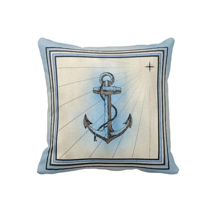 Nautical Pillow Case|Starfish and Seahorse Coastal Throw Pillow Cover|Anchor Wheel Jellyfish Cushion|Oyster Cushion Case|Beach House Decor