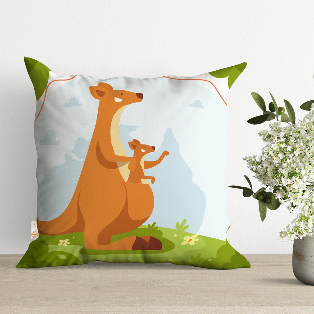 Australia Pillowcase|Kangaroo and Koala Print Pillow Top|Australia Flag Cushion Case|Air Balloon Pillow Case|Decorative Throw Pillowtop