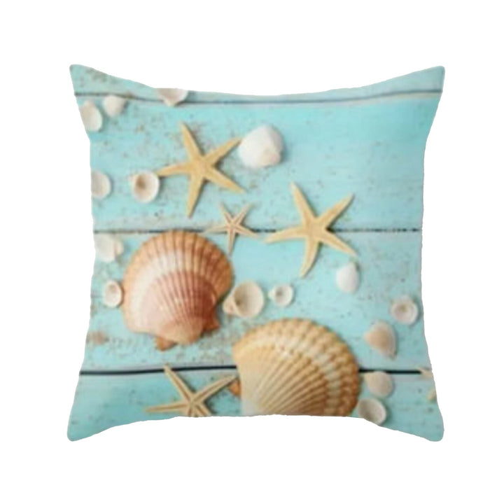 Marine Pillow Case|Turquoise Beach House Decor|Seahorse Cushion Cover|Octopus Pillowcase|Coastal Throw Pillow Cover|Oceanic Home Decor