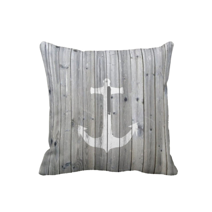 Nautical Pillow Case|Anchor Cushion Cover|Wheel Cushion Cover|Navy Marine Pillowcase|Beach House Decor|I Love Sea Coastal Throw Pillowtop