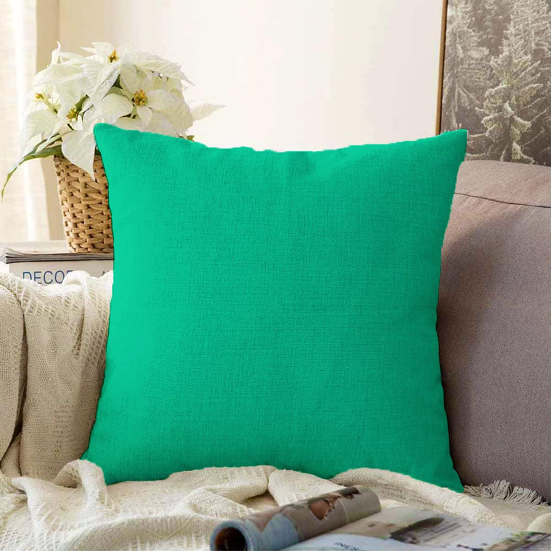 Plain Color Pillow Cover|Green Color Cushion Case|Decorative Pillowtop|Boho Bedding Decor|Blue Pillowcase|Outdoor Cushion Case|Throw Pillow