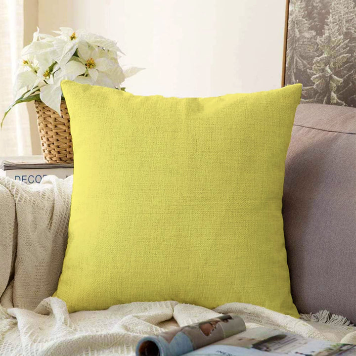 Plain Color Pillow Cover|Brown Cushion Case|Decorative Pillowtop|Boho Bedding Decor|Yellow Pillowcase|Outdoor Cushion Case|Throw Pillow