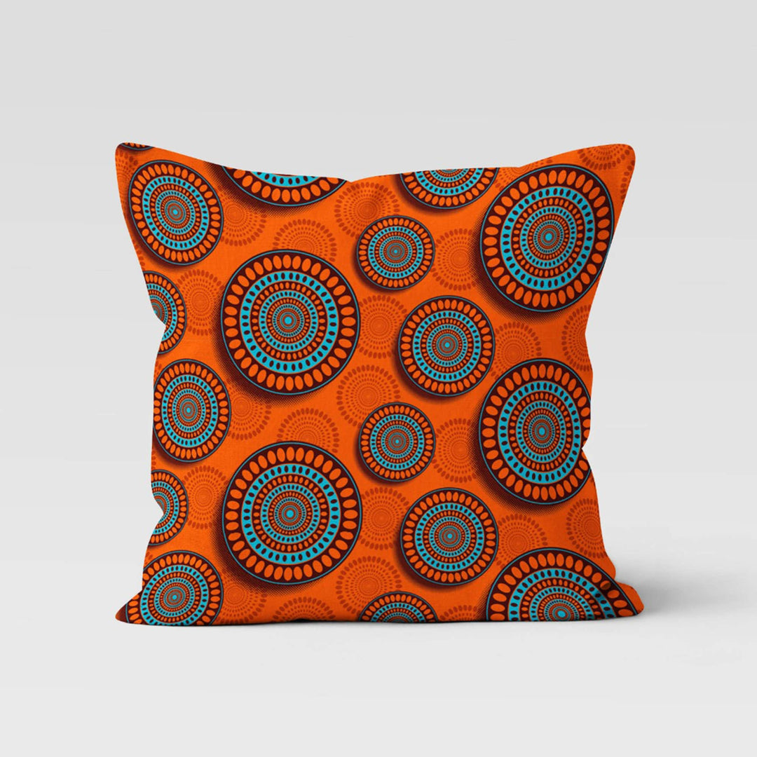 Abstract Pillowcase|Orange Cushion Case|Decorative Throw Pillowtop|Boho Bedding Decor|Housewarming Farmhouse Style Modern Pillow Case