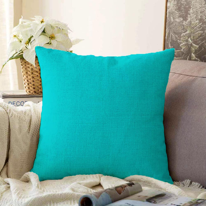 Plain Color Pillow Cover|Green Color Cushion Case|Decorative Pillowtop|Boho Bedding Decor|Blue Pillowcase|Outdoor Cushion Case|Throw Pillow