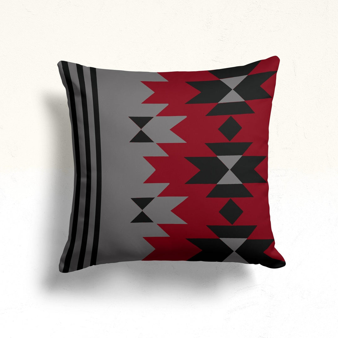 Southwest Pillow Top|Aztec Geo Pillow|Terracotta Decor|Geometric Southwestern Cushion|Rug Cushion Cover|Throw Pillowcase|Southwestern Design