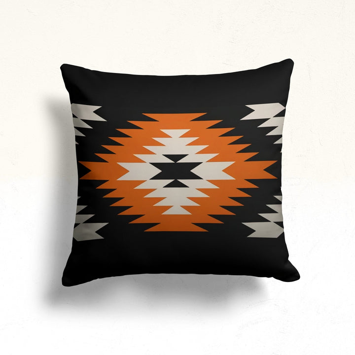 Southwest Pillow Top|Aztec Geo Pillow|Terracotta Decor|Geometric Southwestern Cushion|Rug Cushion Cover|Throw Pillowcase|Southwestern Design