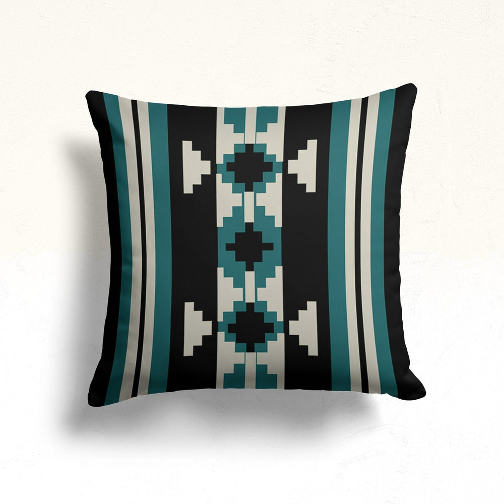 Western Pillow Cover|Aztec Sofa Pillow|Farmhouse Home Decor|Geometric Southwestern Cushion|Rug Design Cushion|Throw Pillowtop|Realtor Gift