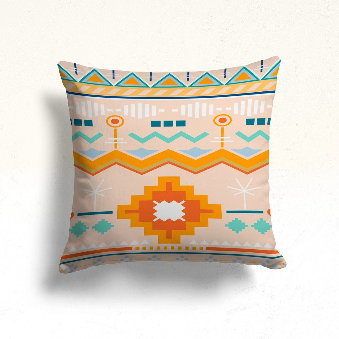 Rug Pillow Cover|Aztec Modern Pillow|Terracotta Decor|Geometric Southwestern Cushion|Rug Cushion Cover|Throw Pillowtop|Housewarming Gift