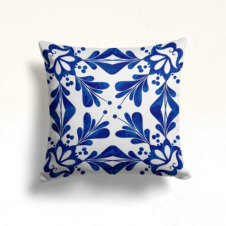 Tile Pattern Pillow Cover|Geometric Pillowcase|Ethnic Home Decor|Decorative Pillow Case|Authentic Cushion|Rustic Sofa Decor|Outdoor Pillow