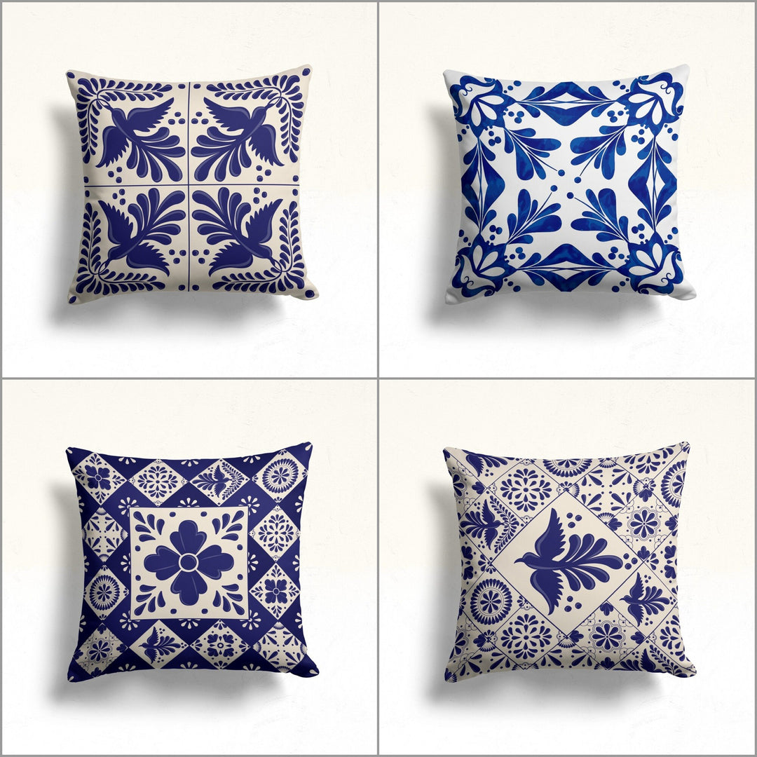 Tile Pattern Pillow Cover|Geometric Pillowcase|Ethnic Home Decor|Decorative Pillow Case|Authentic Cushion|Rustic Sofa Decor|Outdoor Pillow