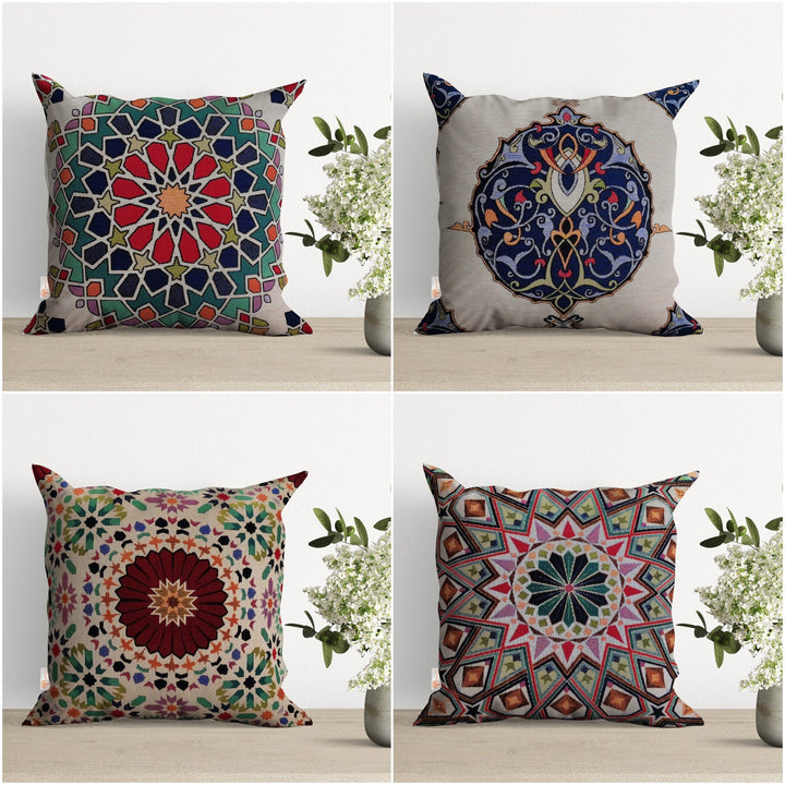 Tapestry Pillow Cover|Mandala Cushion|Southwestern Gobelin Tapestry Pillowcase|Housewarming Throw Pillow Cover|Rug Kilim Woven Home Decor