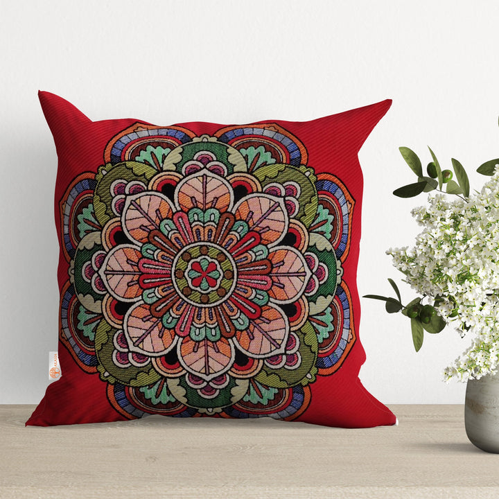 Tapestry Pillow Cover|Indian Mandala Cushion Case|Decorative Tapestry Pillow Case|Housewarming Throw Pillow Cover|Outdoor Tapestry Rug Cover