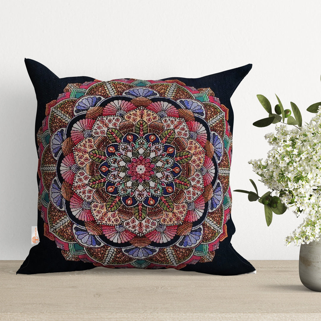 Tapestry Pillow Cover|Indian Mandala Cushion Case|Decorative Tapestry Pillow Case|Housewarming Throw Pillow Cover|Outdoor Tapestry Rug Cover