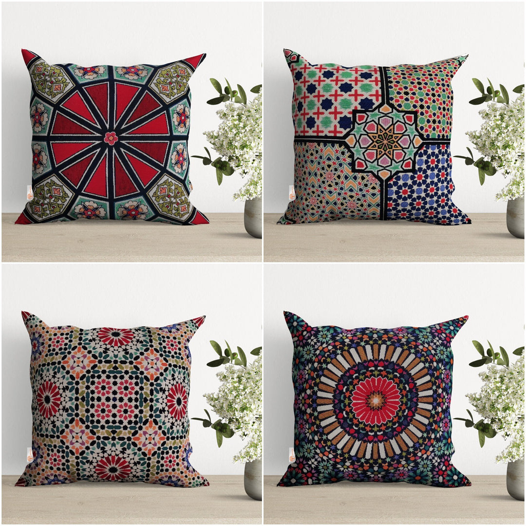 Authentic Tapestry Pillow Cover|Rug Design Cushion Case|Southwestern Pillowcase|Housewarming Geometric Throw Pillow|Woven Gobelin Pillowtop