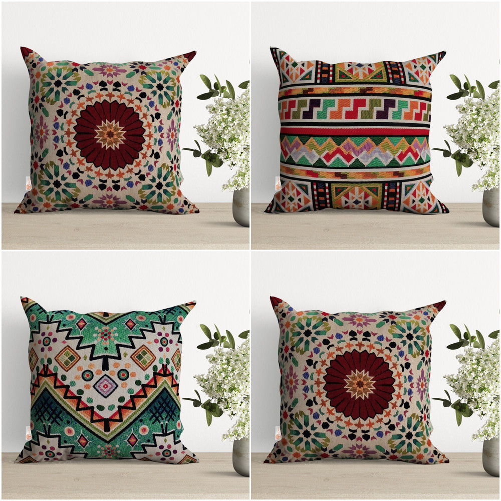 Tapestry Rug Design Pillow Cover|Southwestern Decor|Decorative Tapestry Throw Pillow Top|Housewarming Gobelin Cushion Case|Woven Home Decor