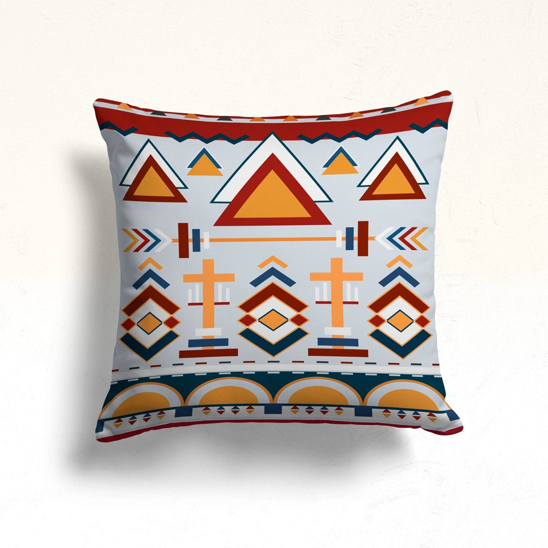 Rug Pillow Cover|Aztec Print Pillow|Bohemian Decor|Geometric Southwestern Cushion|Rug Design Cushion|Throw Pillowtop|Farmhouse Style Gift