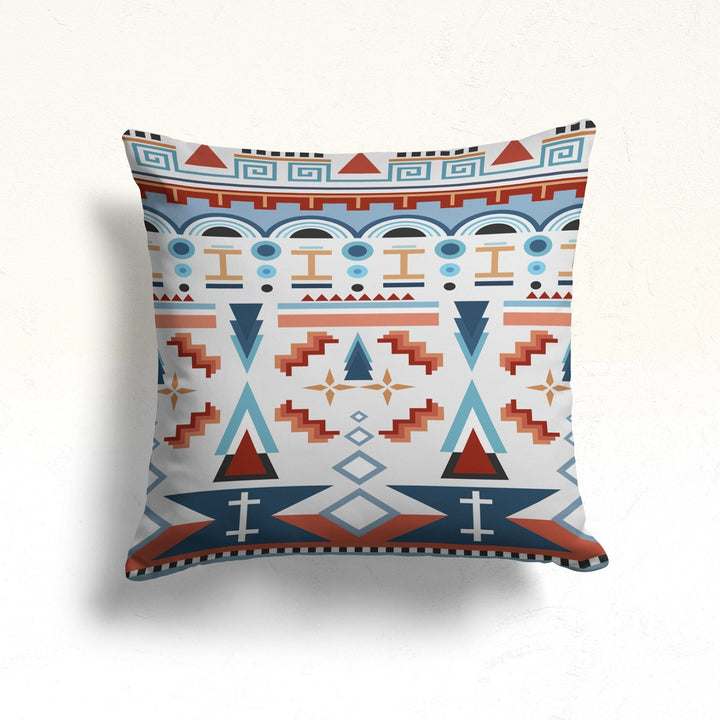 Western Pillow Case|Aztec Tribal Pillow|Geometric Pillow Top|Geometric Southwestern Cushion|Rug Cushion Case|Throw Pillowcase|Realtor Gift