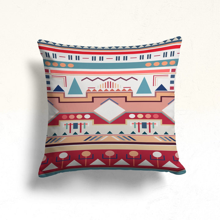 Rug Cushion Case|Aztec Ethnic Pillow|Terracotta Decor|Geometric Southwestern Cushion|Rug Design Cushion|Throw Pillowtop|New Home Gift