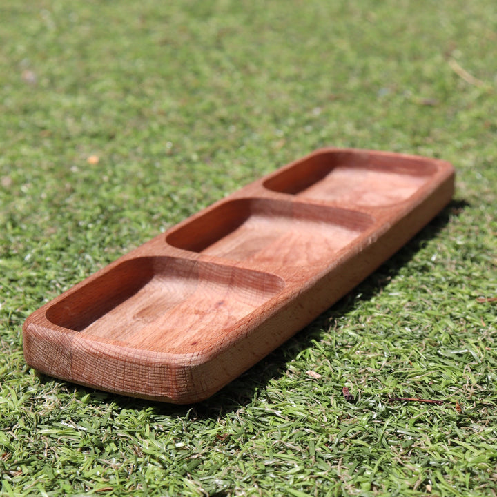 Wooden Snack Plate|Divided Serving Tray|Wood Nut Platter|Kitchen Table Decor|Custom Beech Plate with Section|Housewarming Gift Tray For Her