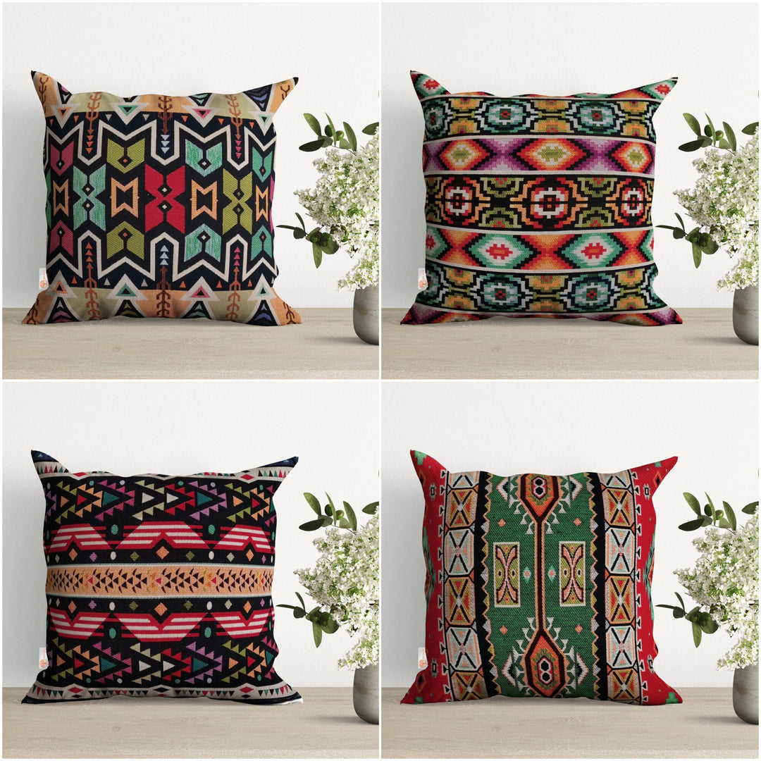 Belgian Tapestry Pillow Cover|Southwestern Cushion Case|Gobelin Kilim Pillow Top|Housewarming Aztec Throw Pillow|Authentic Rug Home Decor