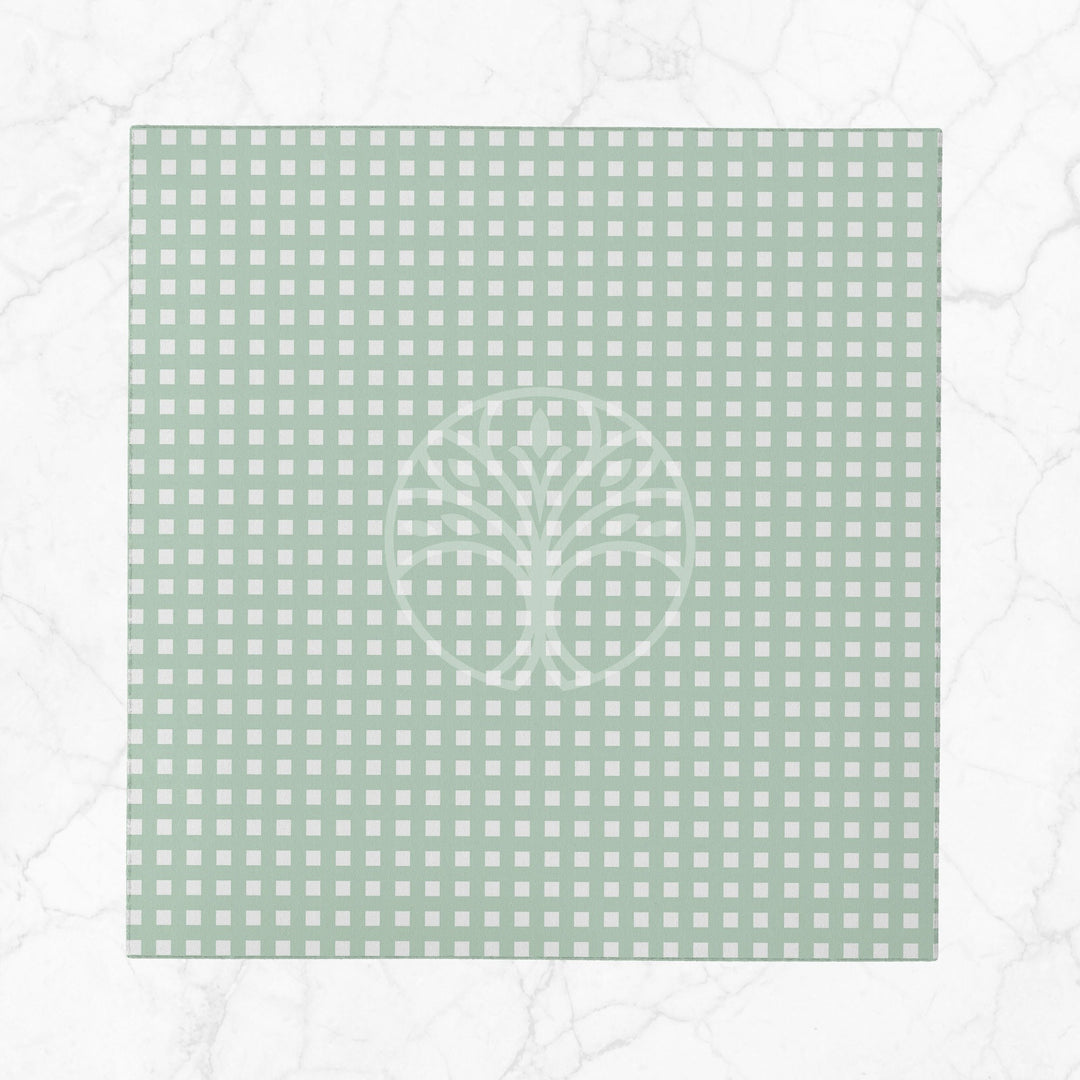 Plaid Fabric Napkin|Abstract Geometric Cloth Serviette|Pink Green Decor|Plaid Handkerchief|Farmhouse Table|Reusable Tableware|Boho Napkin