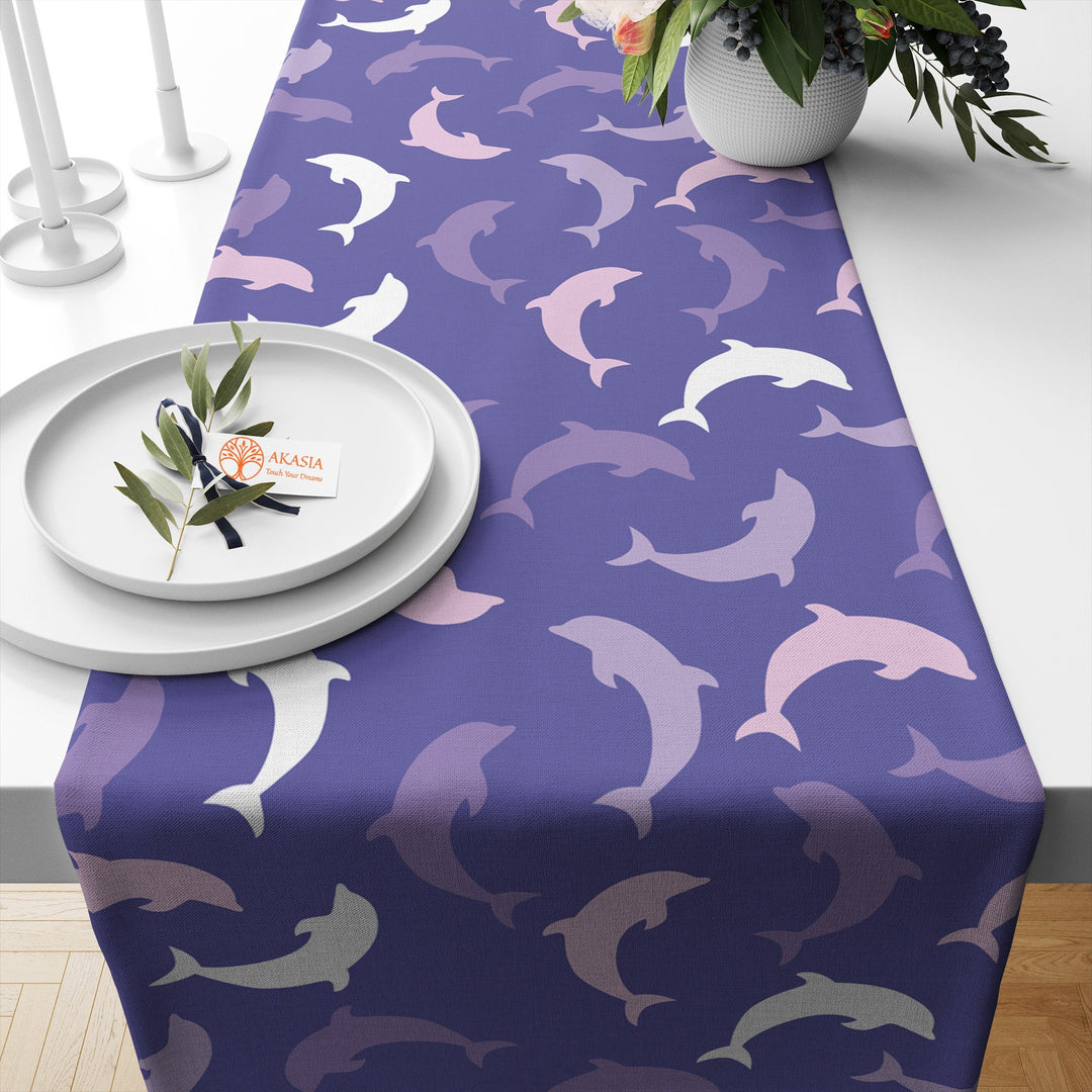 Beach House Runner|Octopus Decor|Decorative Table Top|Shark Table Top|Dolphin Home Decor|Octopus Tablecloth|Coastal Runner