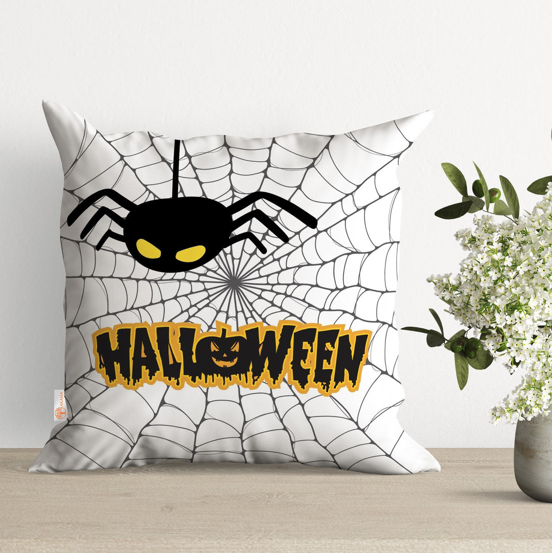 Scary Pillowcase|Halloween Pillow Cover|Carved Pumpkin Decor|Spider Pillow Case|Bat Print Fall Cushion Case|Outdoor Cushion Cover