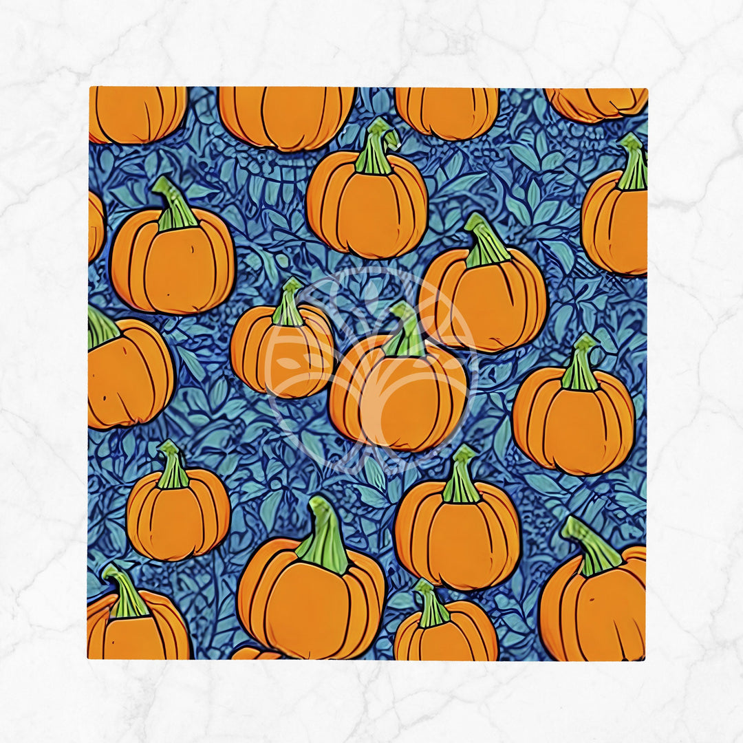 Fall Fabric Napkin|Pumpkin Print Napkin|Autumn Handkerchief|Mushroom Napkin|Farmhouse Autumn Tableware|Housewarming Floral Napkin