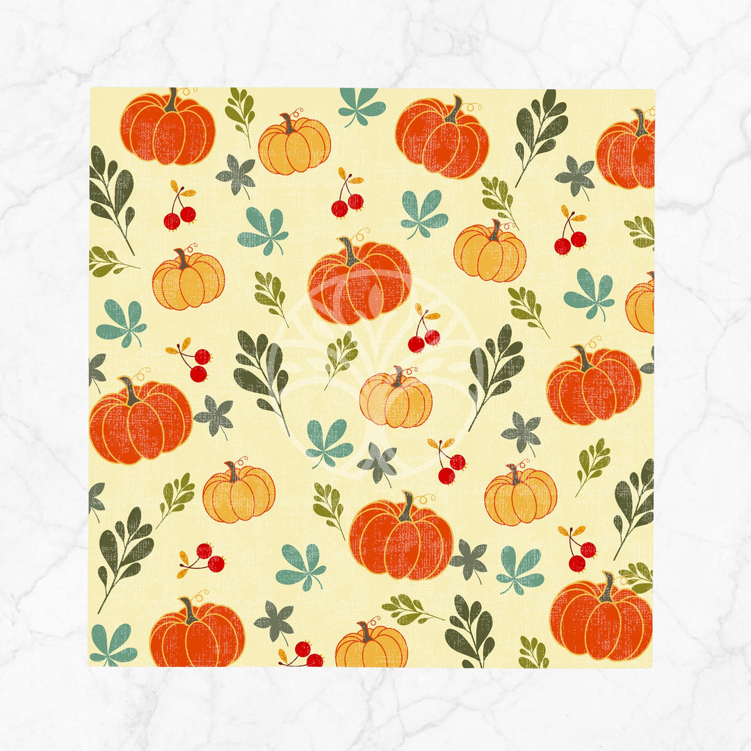 Fall Fabric Napkin|Pumpkin Print Napkin|Dry Leaf Acorn Napkin|Plaid Handkerchief|Farmhouse Autumn Tableware|Thanksgiving Decor