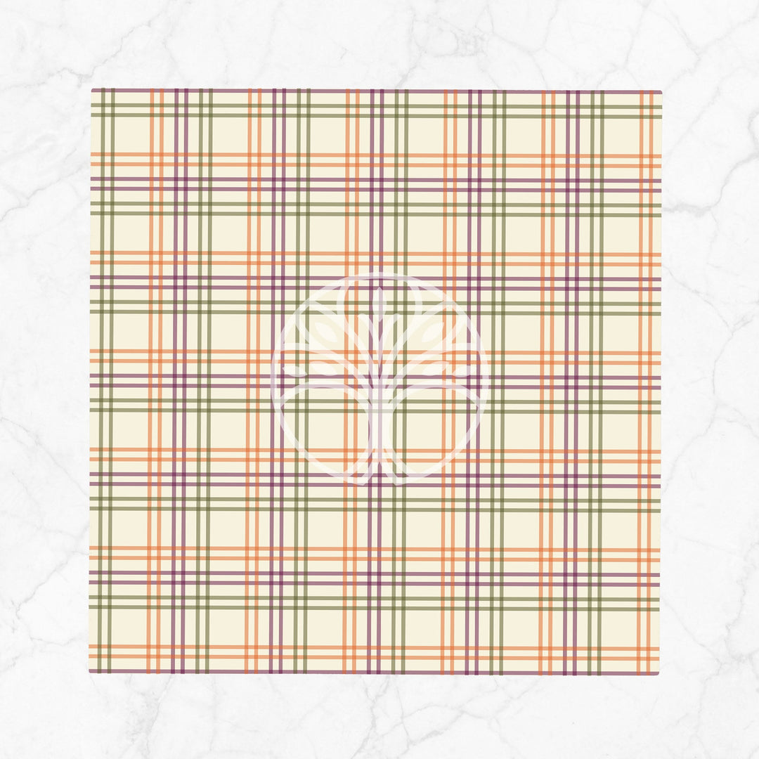 Plaid Fabric Napkin|Abstract Geometric Napkin|Checkered Decor|Plaid Handkerchief|Tartan Design Napkin|Reusable Tableware|Boho Napkin